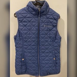 Free Country Quilted Lightweight Reversible Vest with Pockets - Women’s Large